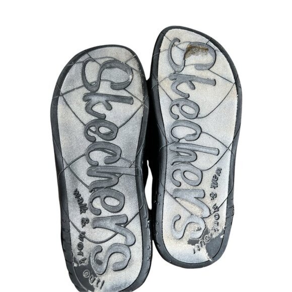 Skechers tone-ups, tone up while you walk black size 11 - Picture 2 of 3